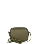 Borsa a Tracolla in Dollaro Leather Verde
