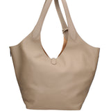 Borsa a Mano in Vera Pelle Cappuccino