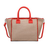 Borsa a Tracolla in Poliestere Rosso