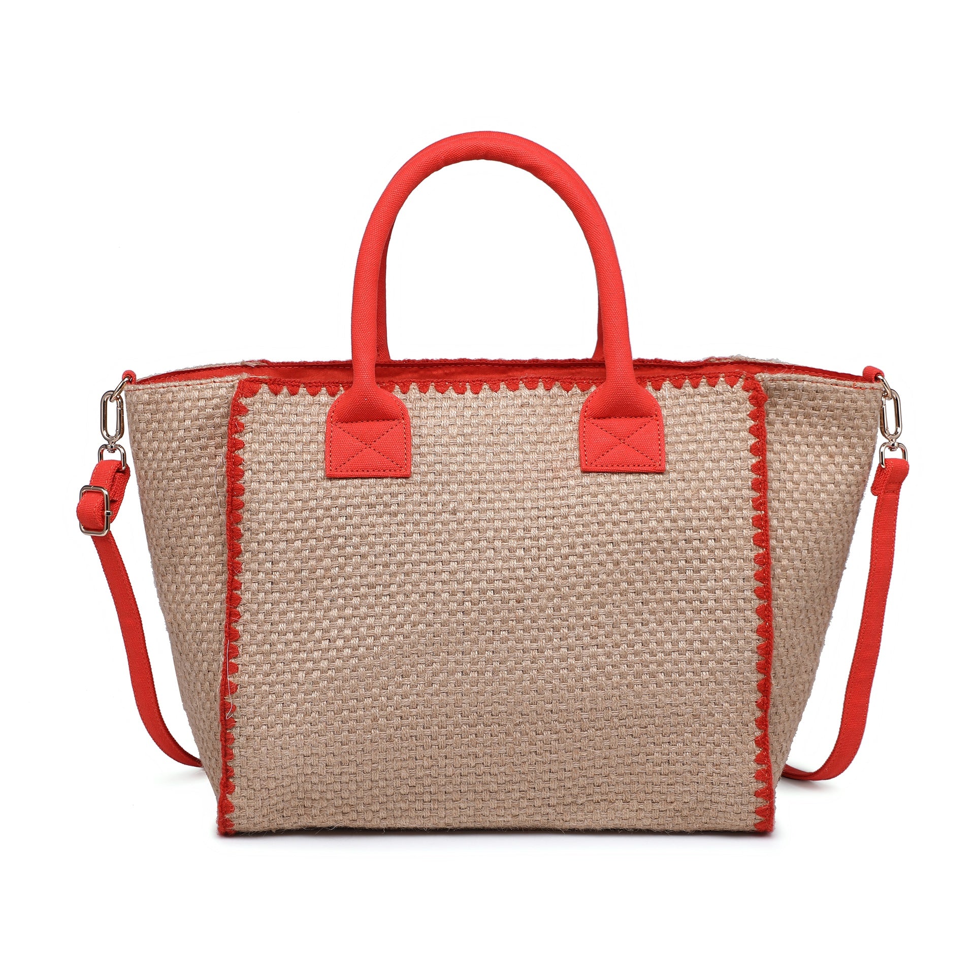 Borsa a Tracolla in Poliestere Rosso