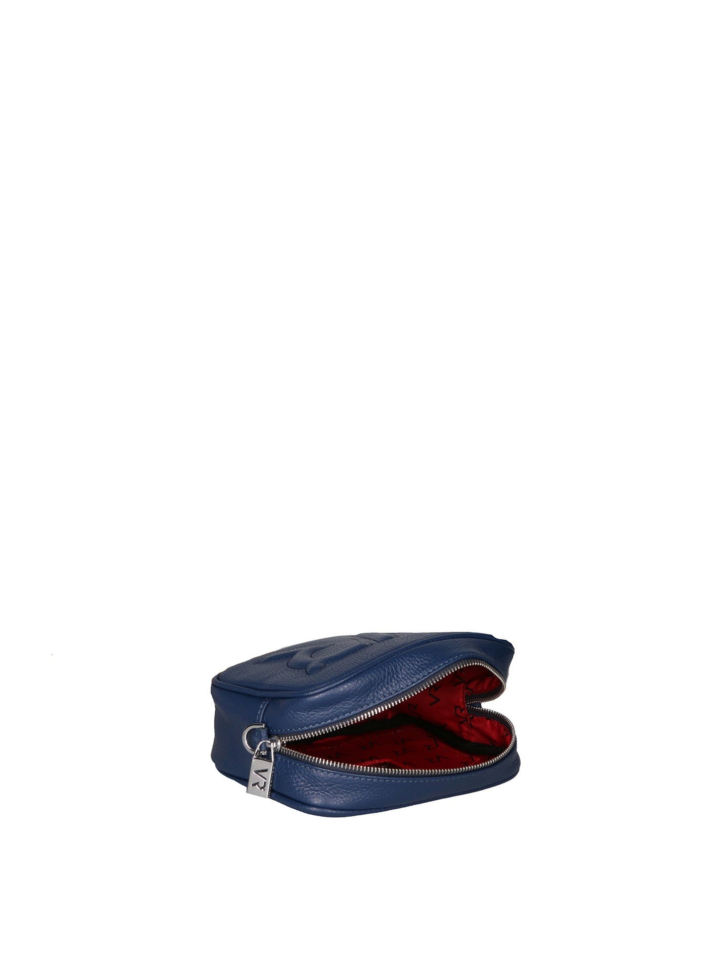 Borsa a Tracolla in Dollaro Leather Blu Scuro