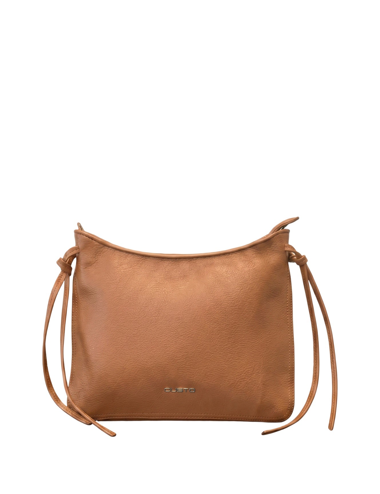 Borsa a mano in Pelle Vegana Tan CUSTO BARCELONA
