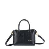 Borsa a Mano in Vera Pelle Nero Pierre Cardin