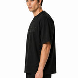 Camiseta de algodón negra