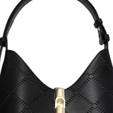 Borsa a Spalla in Pelle Ruga Nero