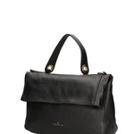 Borsa a Mano in Dollaro Leather Nero