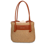 Borsa a Mano in Pelle Vegana Marrone Scuro Pierre Cardin