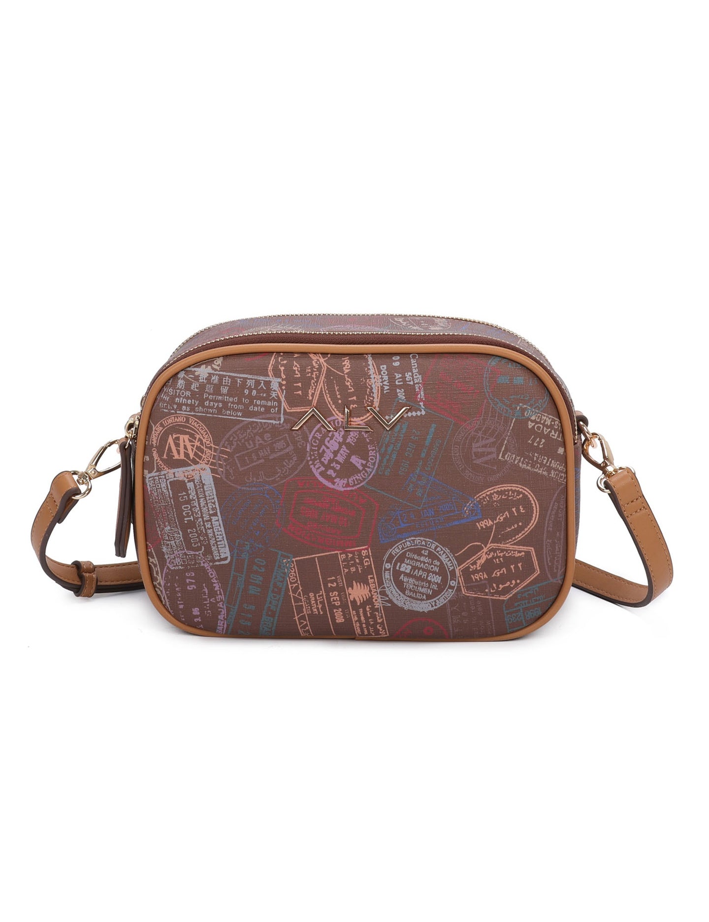 Borsa A Tracolla da donna ALV - Marrone