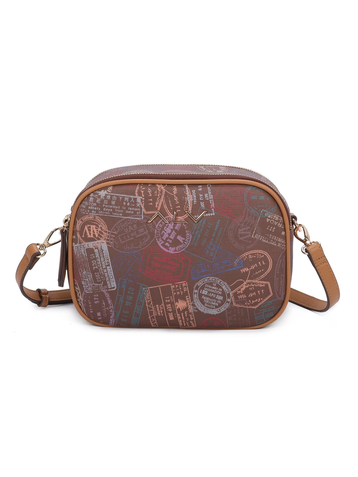 Borsa A Tracolla da donna ALV - Marrone