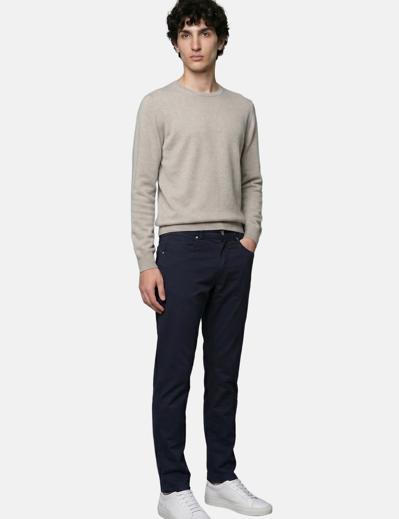 Jeans in Cotone Blu Navy