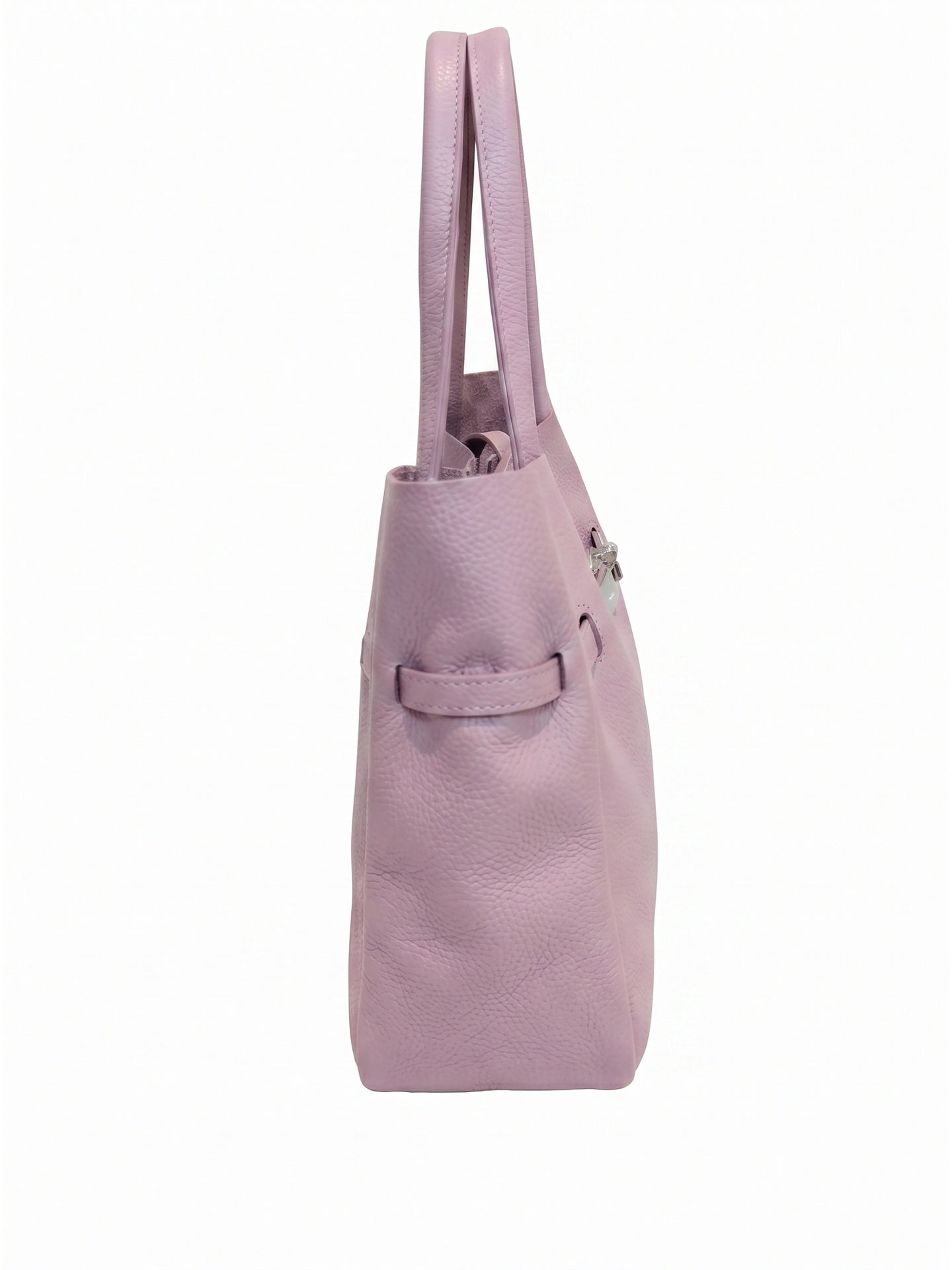 Borsa a Tracolla in Dollaro Leather Rosa