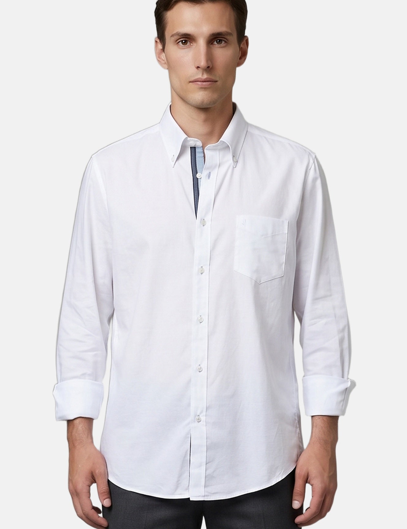 Camicia in Cotone Bianco Navigare