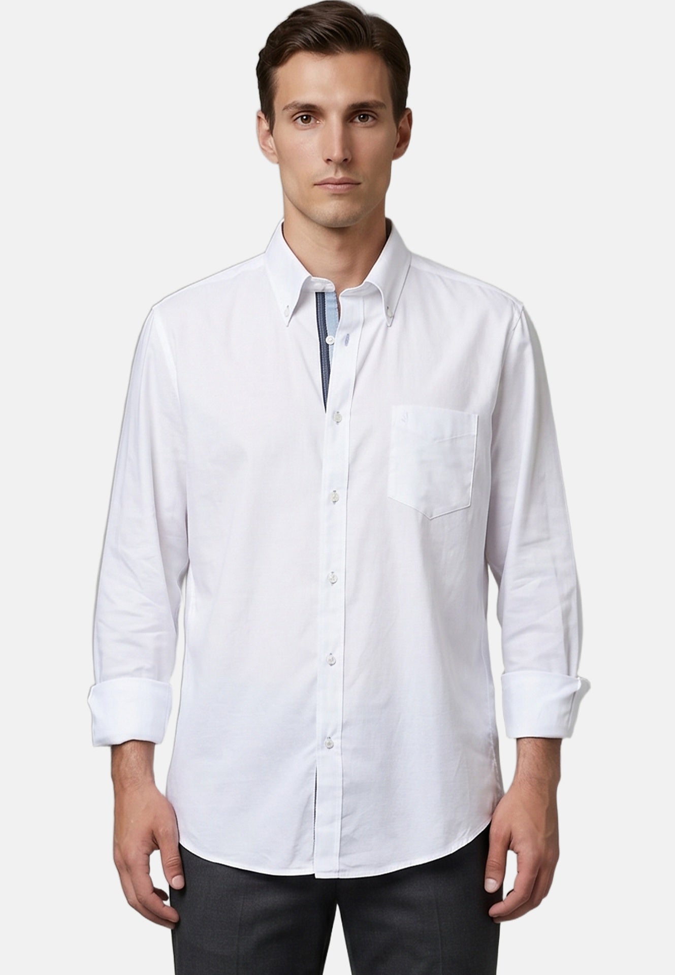 Camicia in Cotone Bianco Navigare