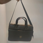 Borsa a Mano in Vera Pelle Nero