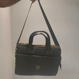 Borsa a Mano in Vera Pelle Nero