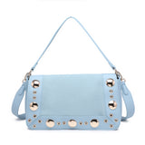 Borsa a Tracolla in Pelle Vegana Blu