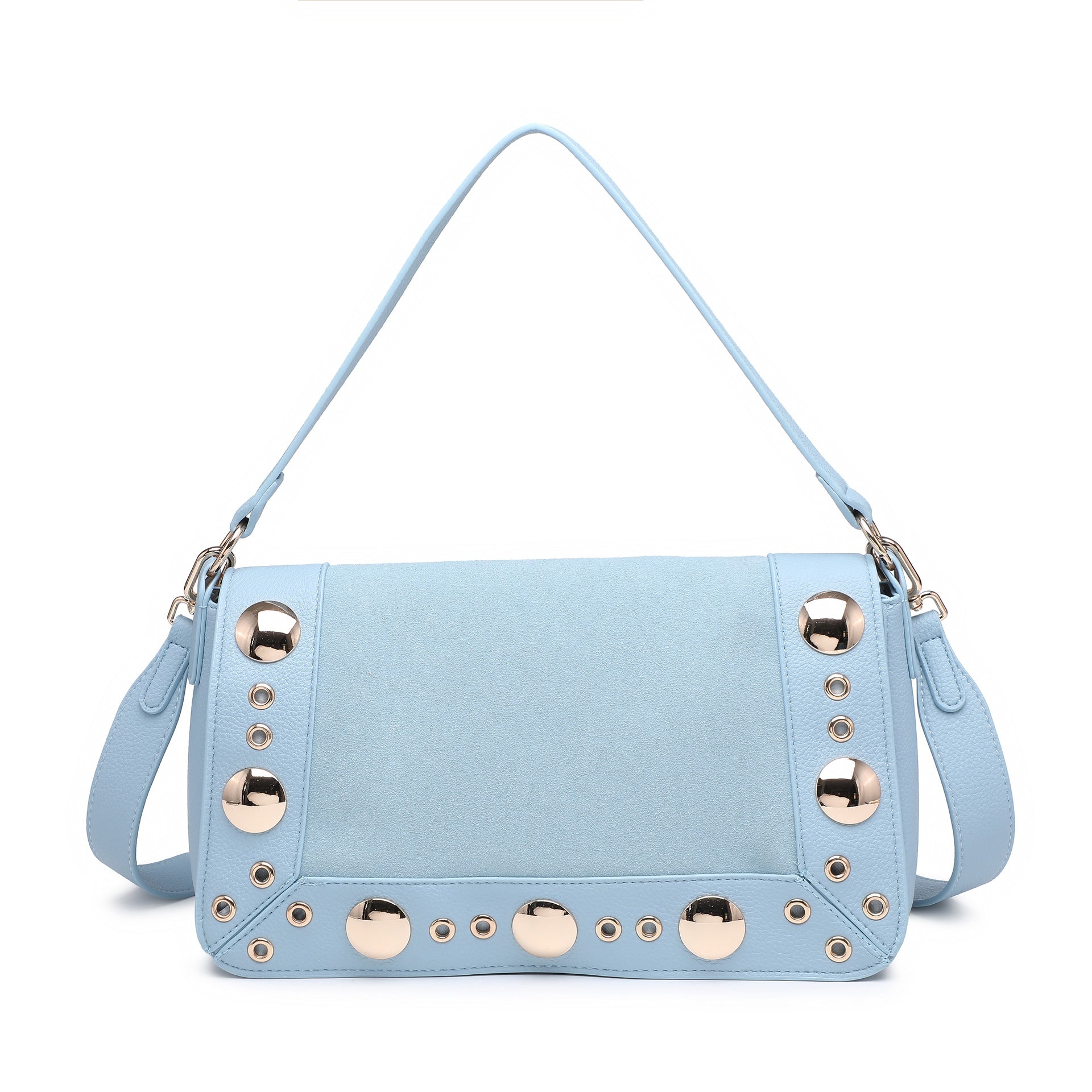 Borsa a Tracolla in Pelle Vegana Blu