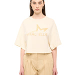 Maglia Donna 100% Cotone in Cotone Panna Marc Ellis