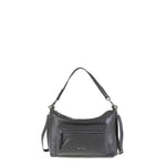 Borsa a Spalla in Vera Pelle Grigio Pierre Cardin