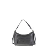 Borsa a Spalla in Vera Pelle Grigio Pierre Cardin