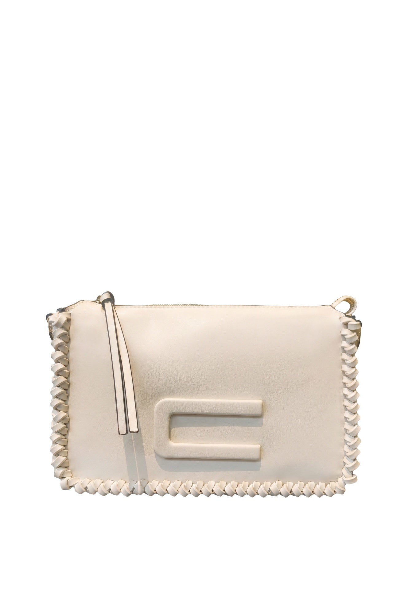 Borsa a tracolla in Pelle Vegana Off-White CUSTO BARCELONA
