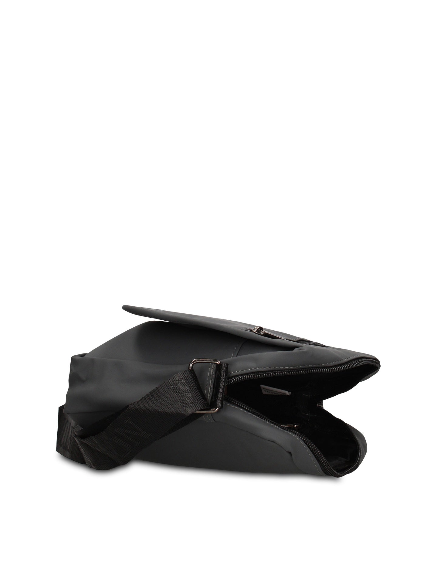 Borsa a Tracolla in 100% Pu Vegan Leather Grigio