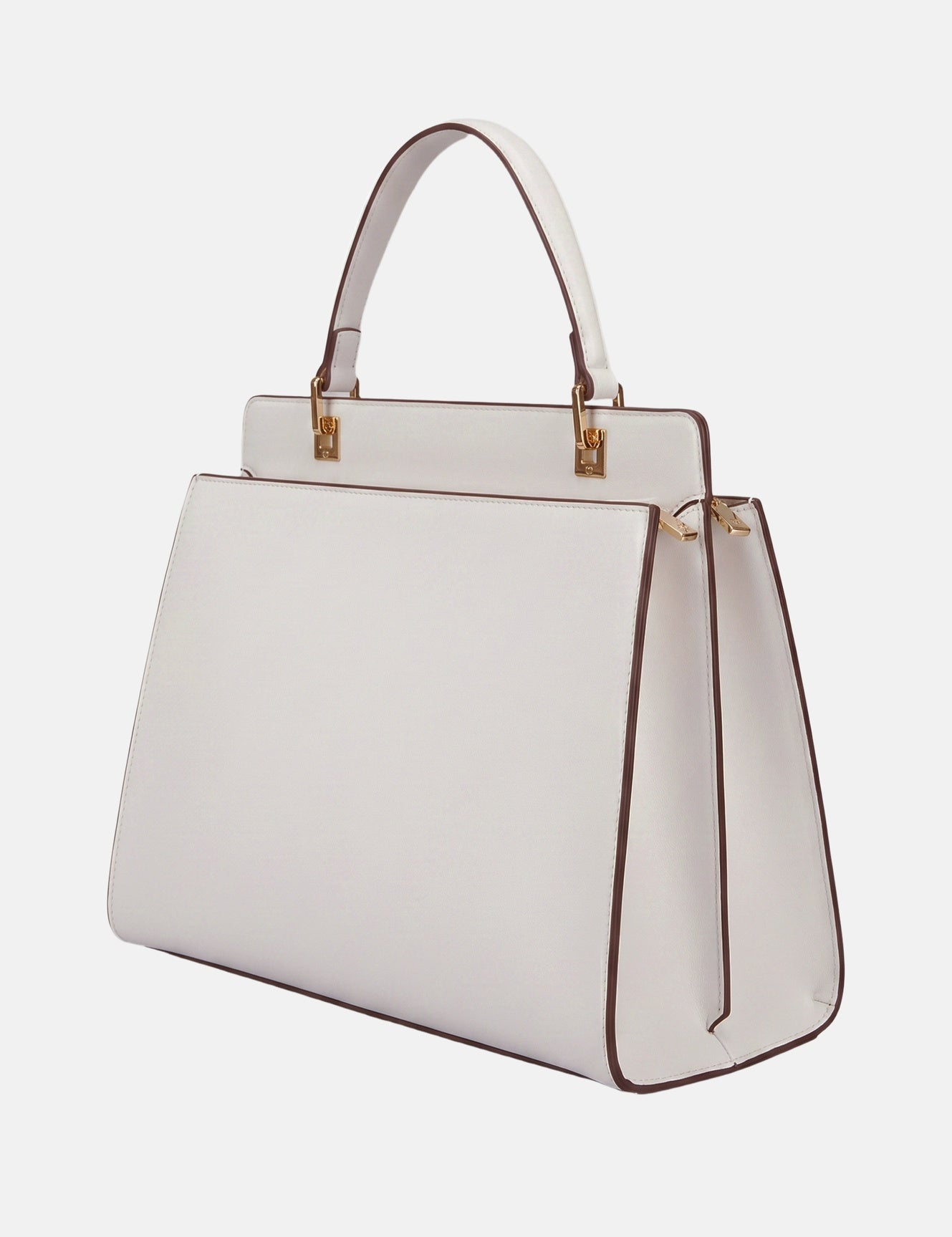 Borsa a spalla in Pelle Vegana Bianco