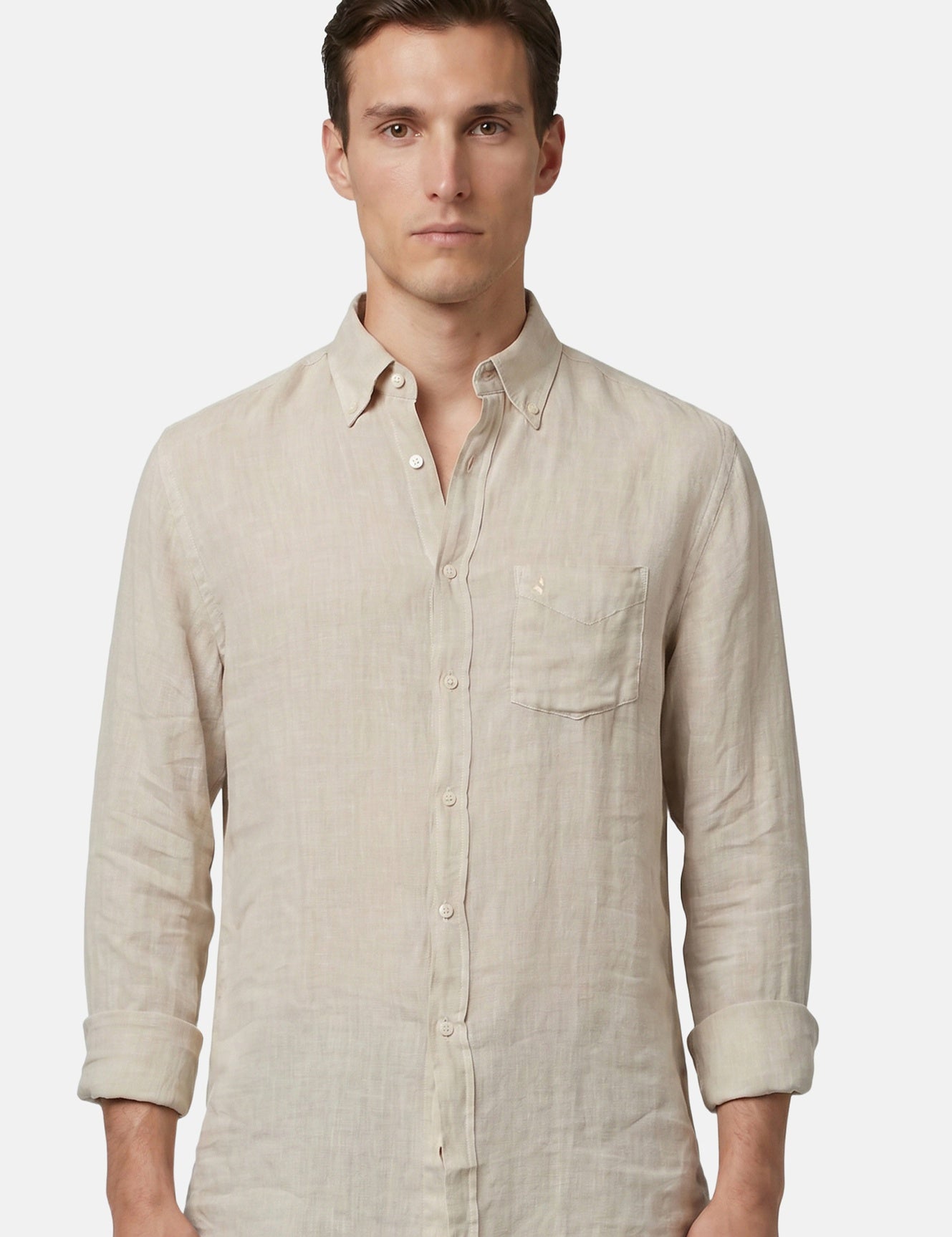 Camicia in Lino Beige Navigare