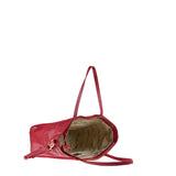 Borsa a Mano in Vera Pelle Rubino