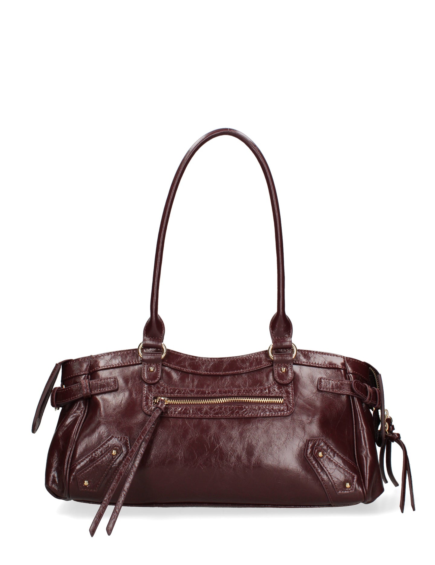 Borsa a Mano in Vera Pelle Bordeaux Chiara Ferretti
