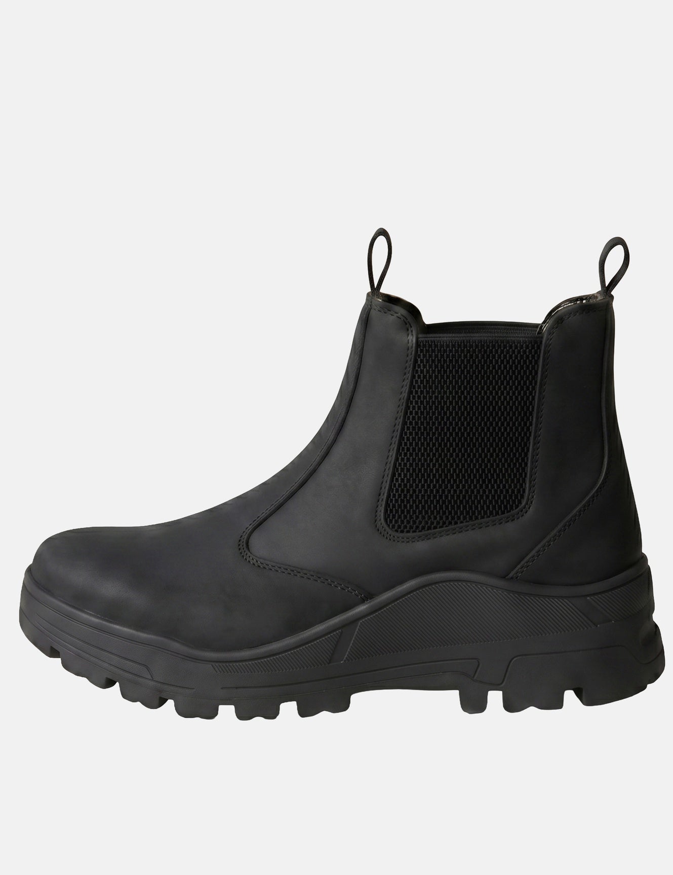 Sneakers platform in Pelle Vegana Nero