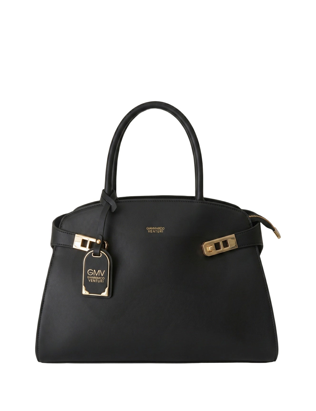 Borsa a mano in Pelle Vegana Nero GianMarco Venturi