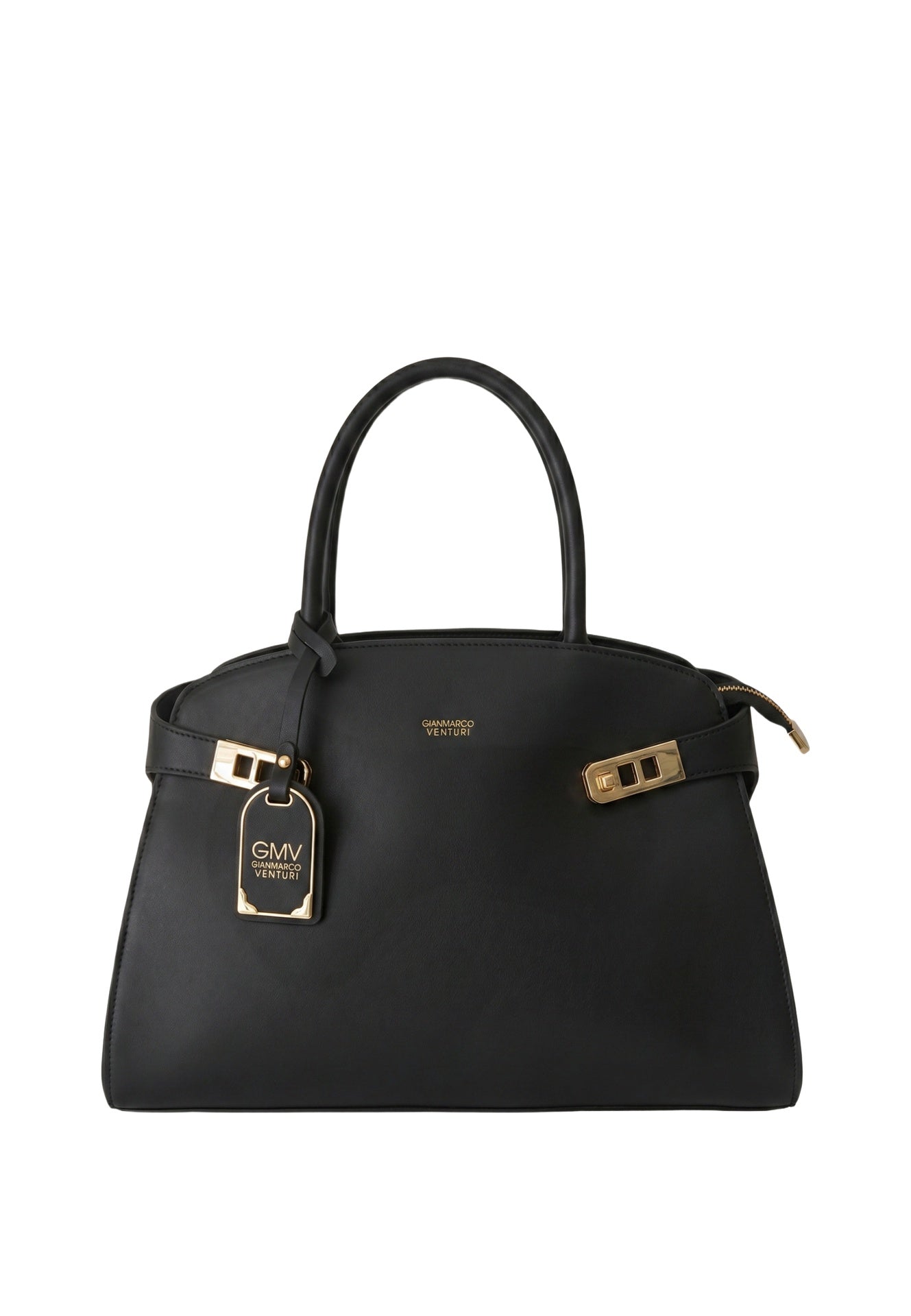 Borsa a mano in Pelle Vegana Nero GianMarco Venturi