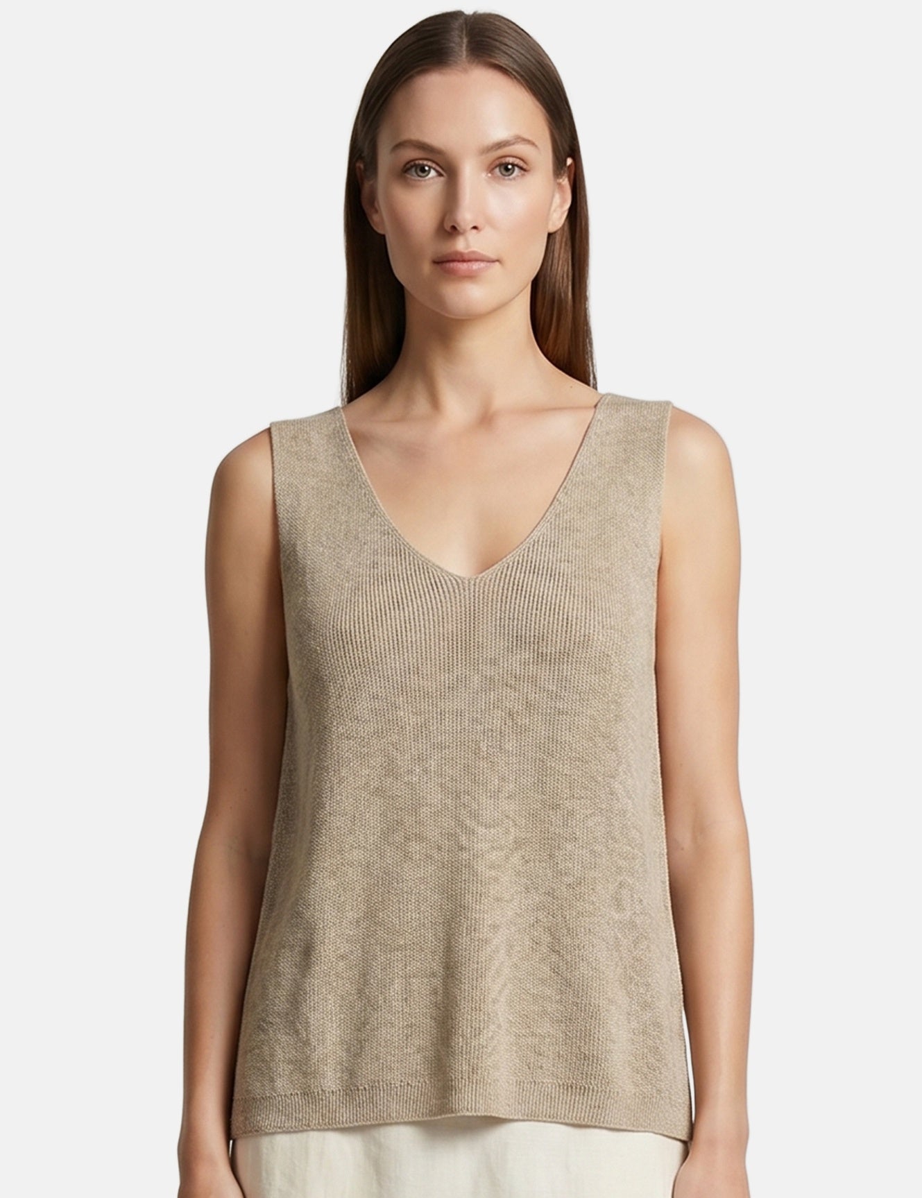 Vestito in Poliestere Taupe Roberta Rossi