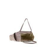 Borsa a Spalla in Vera Pelle Taupe