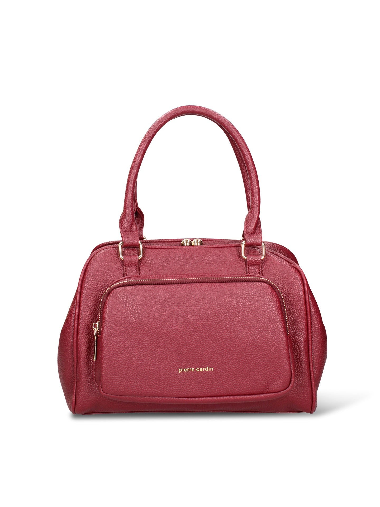 Borsa a Mano in Pelle Vegana Bordeaux Pierre Cardin
