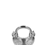 Borsa a Tracolla in Pvc Argento Chiara Ferretti
