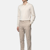 Jeans in Fibra Naturale Beige