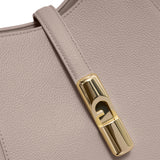 Borsa a Spalla in Pelle Taupe