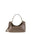 Borsa a Spalla in Vera Pelle Taupe Pierre Cardin