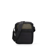 Borsa a Tracolla Uomo Éclavel in Pelle Vegana Nero e Verde Pierre Cardin