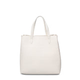 Borsa a Mano in Pelle Vegana Bianco