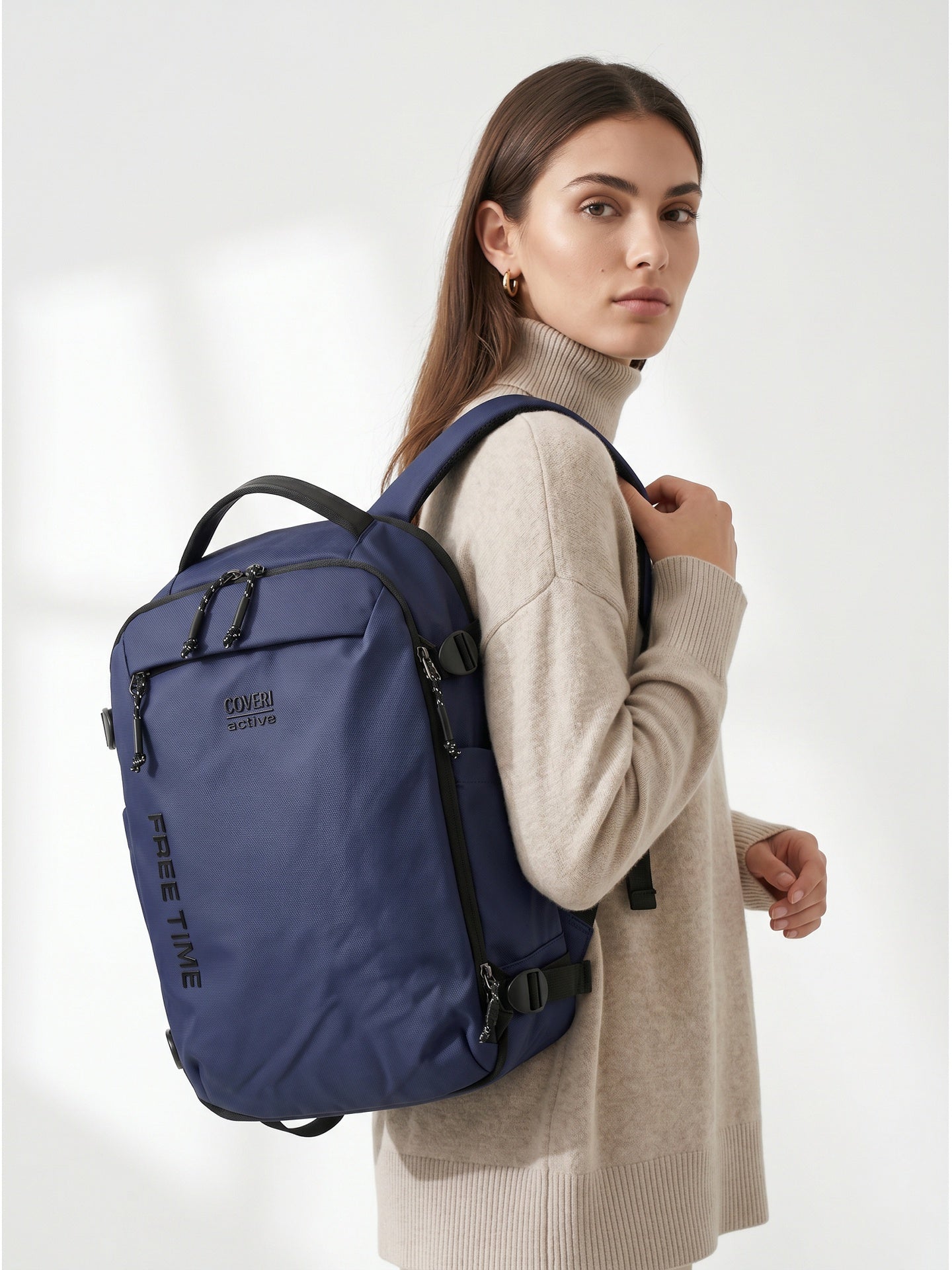 Zaino in Poliestere 100% Blu
