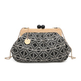 Bolso de hombro de poliéster negro
