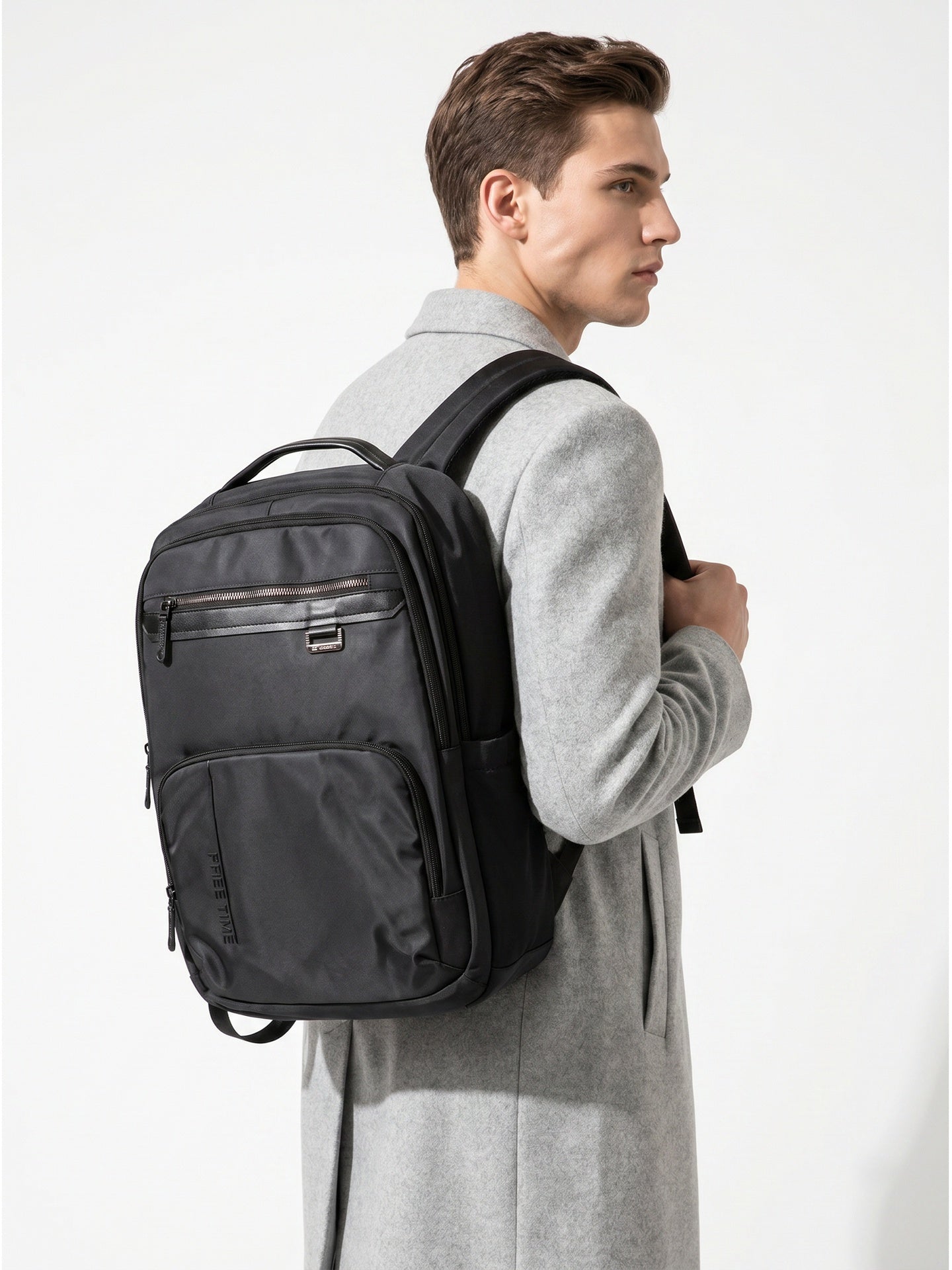 Zaino in Poliestere 100% Grigio