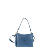 Borsa a Spalla in Vera Pelle Blu Jeans Pierre Cardin