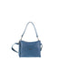 Borsa a Spalla in Vera Pelle Blu Jeans Pierre Cardin