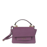 Borsa a Mano in Vera Pelle Viola Pierre Cardin