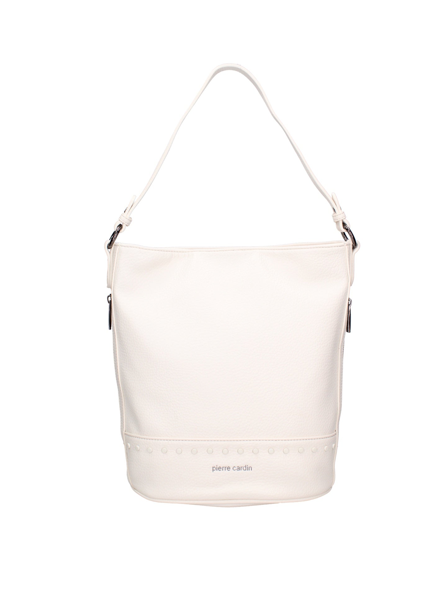 Borsa a Spalla in Polyester Bianco Pierre Cardin