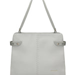 Borsa a Spalla in Pelle Vegana Grigio Pierre Cardin